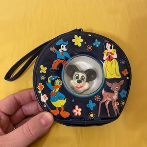 Vintage Mickey Mouse Purse Pocket Book Disney Collectible Wristlet